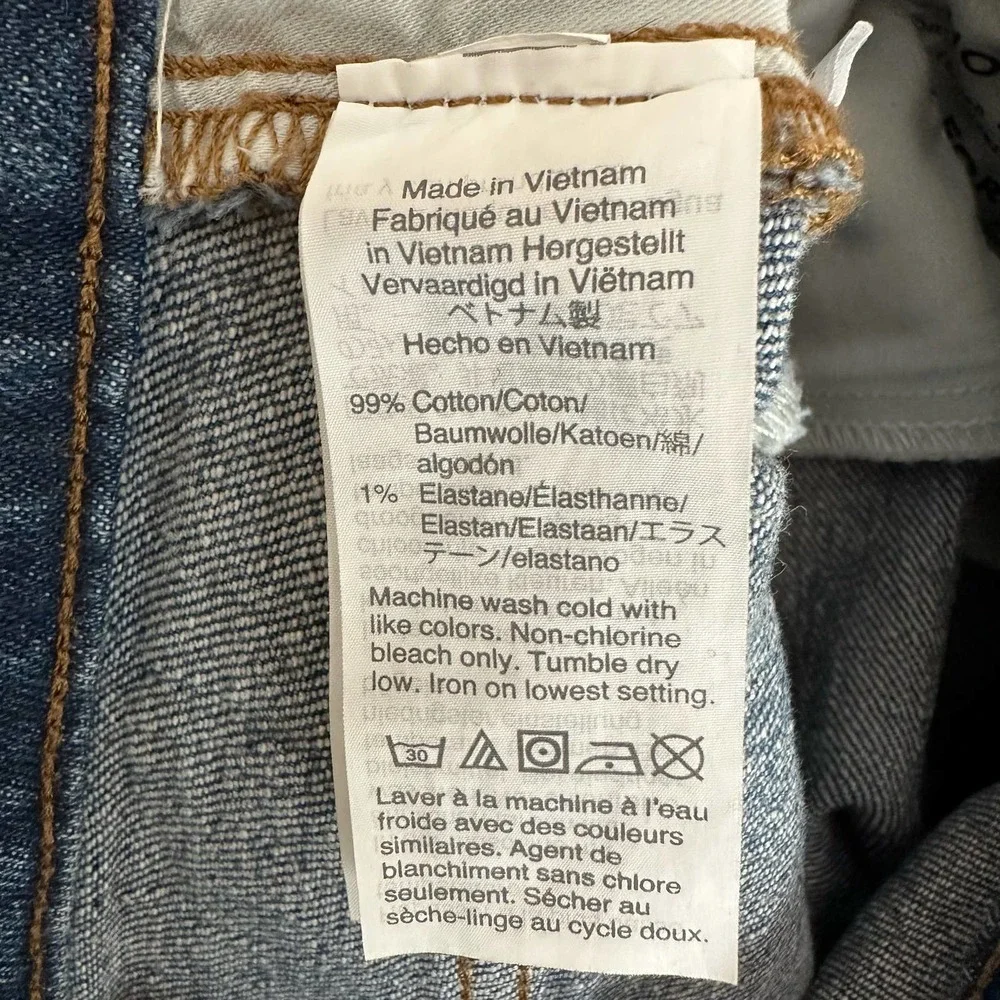 Madewell size 23 classic straight jean blue denim high waisted nondistressed‎